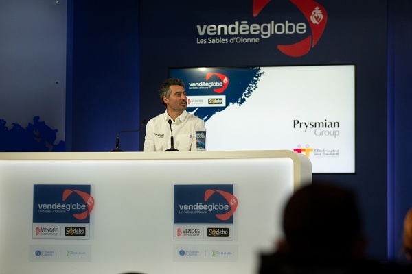 Giancarlo Pedote alla Conferenza Stampa del Vendée Globe 2020/21