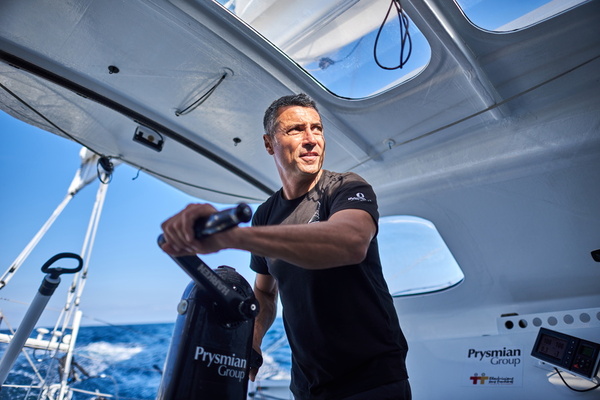 Giancarlo Pedote a bordo di Prysmian Group, navigazione in solitario Route du Rhum 2022
